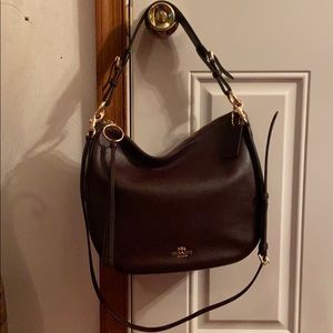 NWT Coach Sutton Oxblood and gold hobo